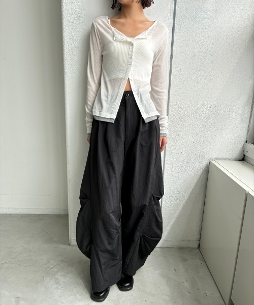 AIC. パンツ コクーンタックワイドパンツ レディース : ZOZOTOWN Yahoo