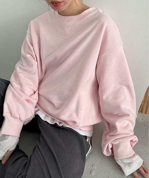 「feepur」 スウェットカットソー MEDIUM 杢グレー レディース_画像4