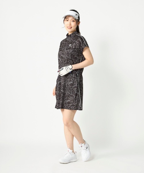 ワンピース 「FILA GOLF:フィラゴルフ」レディースパイピングワンピース　冷感カノコ素材　ゴルフ_22