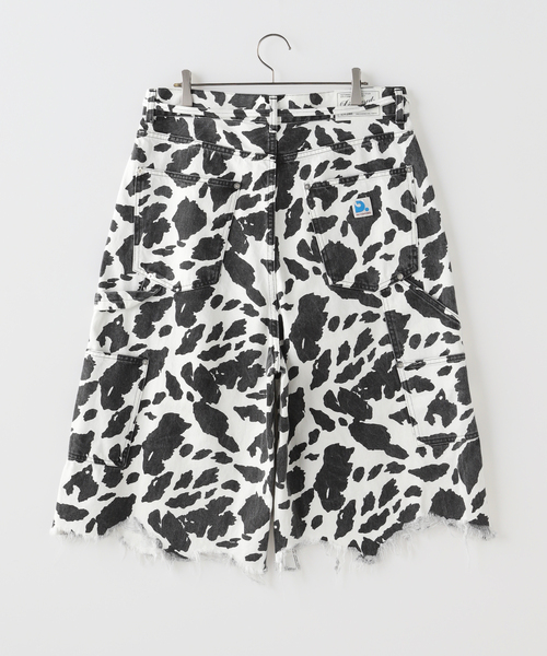 DISCOVERED（ディスカバード） パンツ COW PRINT DOUBLE KNEE SHORTS