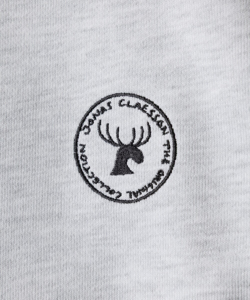 「Jonas Claesson」 スウェットカットソー LARGE チャコールグレー メンズ_画像4