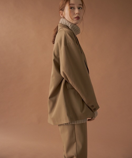 「hinari」 セットアップ MEDIUM キャメル レディース_画像2