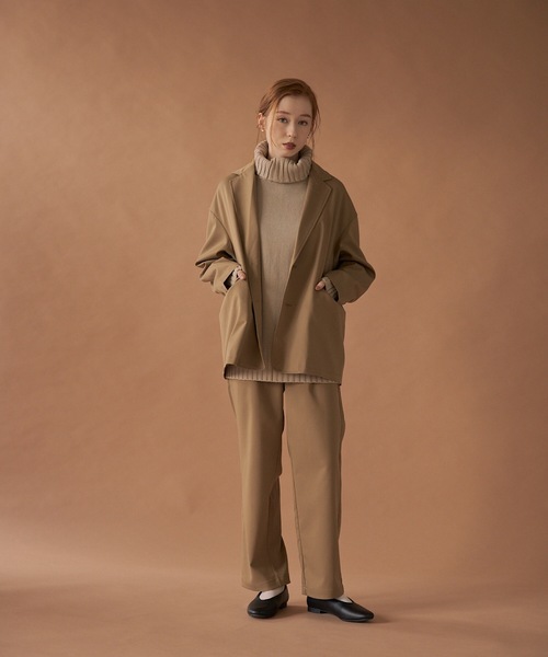 「hinari」 セットアップ MEDIUM キャメル レディース_画像5
