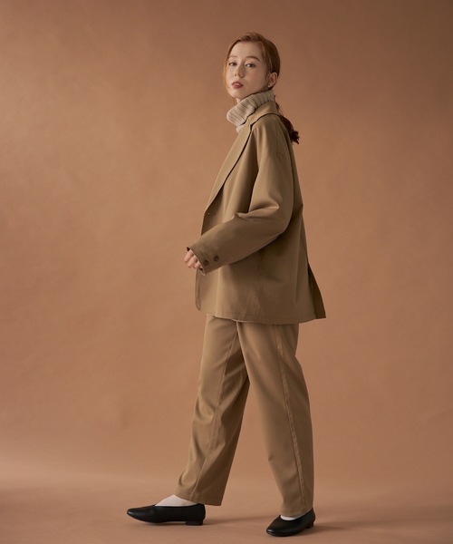 「hinari」 セットアップ MEDIUM キャメル レディース_画像6