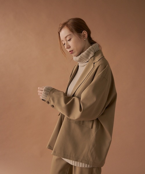 「hinari」 セットアップ MEDIUM キャメル レディース_画像7
