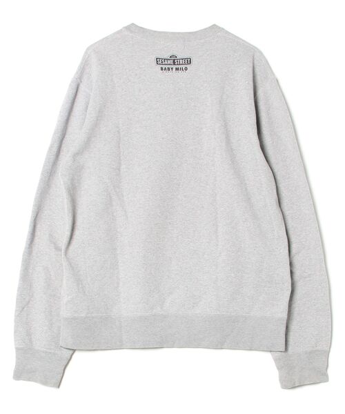 「A BATHING APE」 スウェットカットソー「sesamistreetコラボ」 X-LARGE グレー メンズの画像
