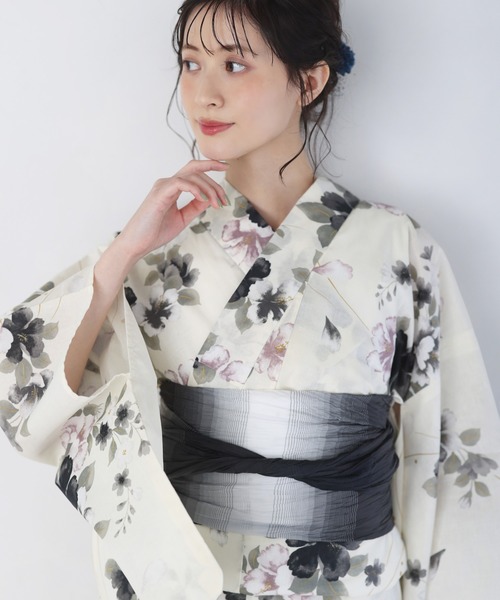 浴衣ドレス 帯 セット 大人用 shetila（シェティラ） 浴衣 大人の「涼」浴衣 帯が選べる2点セット