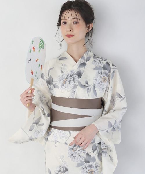 Rady 浴衣 帯2本セット shetila（シェティラ） 浴衣 大人の「涼」浴衣 帯が選べる2点セット