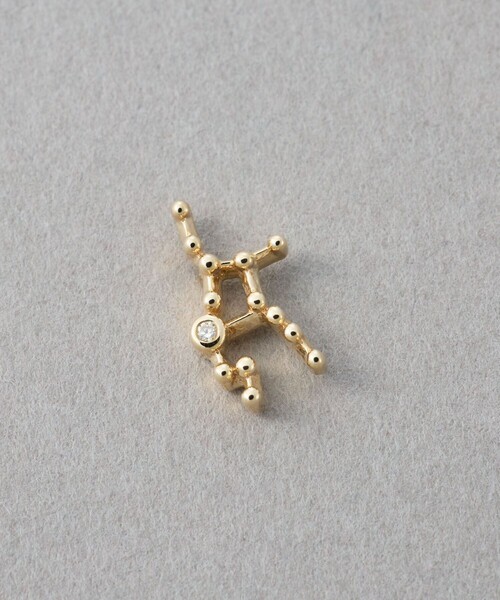 ete（エテ） ピアス 「ゾディアック」 K10YG ダイヤモンド ピアス
