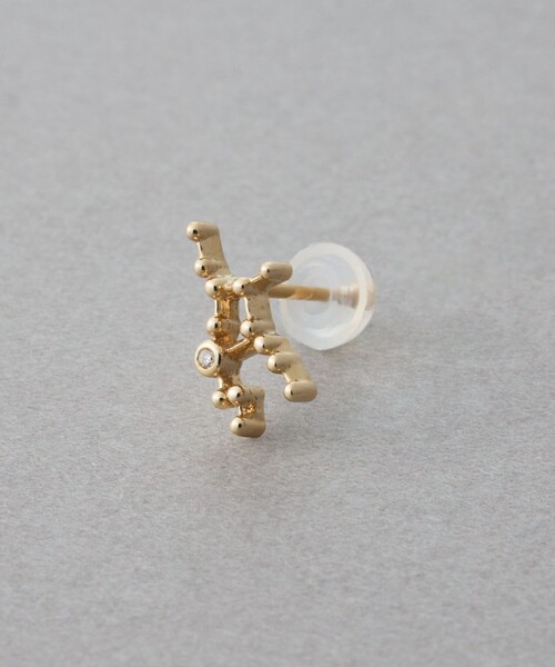 ete（エテ） ピアス 「ゾディアック」 K10YG ダイヤモンド ピアス