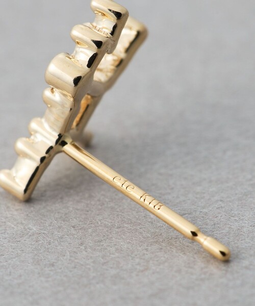 ete（エテ） ピアス 「ゾディアック」 K10YG ダイヤモンド ピアス