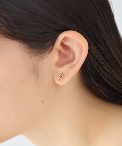 ete（エテ） ピアス 「ゾディアック」 K10YG ダイヤモンド ピアス