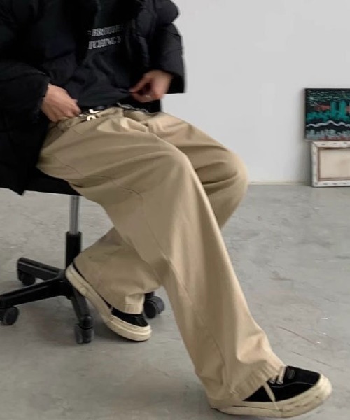 「link lot」 チノパンツ L ベージュ メンズ_画像6