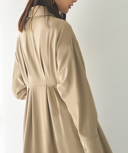 「RUIRUE BOUTIQUE」 シャツワンピース 5L ネイビー レディース_画像9