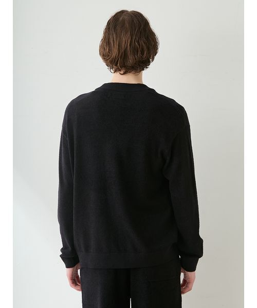 パジャマ 「JOEL ROBUCHON」「HOMME」「接触冷感」スムーズィーliteクールワンポイント刺繍カーディガン メンズ_6