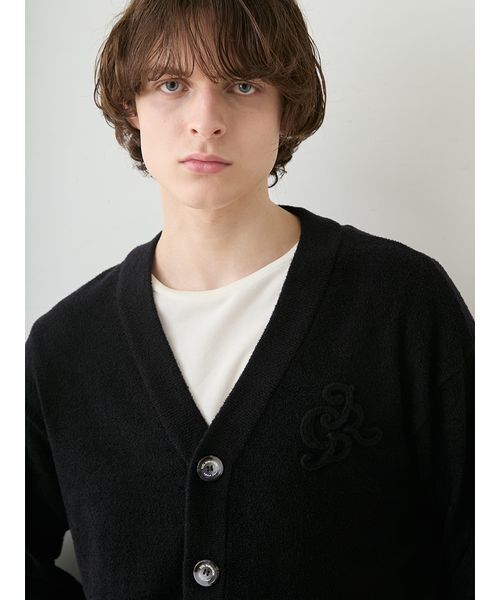 パジャマ 「JOEL ROBUCHON」「HOMME」「接触冷感」スムーズィーliteクールワンポイント刺繍カーディガン メンズ_8