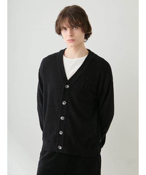 パジャマ 「JOEL ROBUCHON」「HOMME」「接触冷感」スムーズィーliteクールワンポイント刺繍カーディガン メンズ_13
