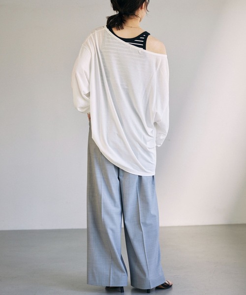 「BABYLONE」 スラックス 38inch モカ レディース_画像6