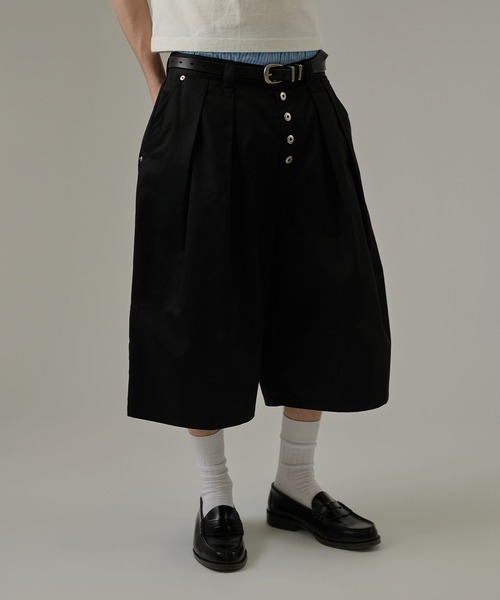 kutir（クティール） ハーフパンツ ワイドパンツ パンツ 2TUCK CHINO