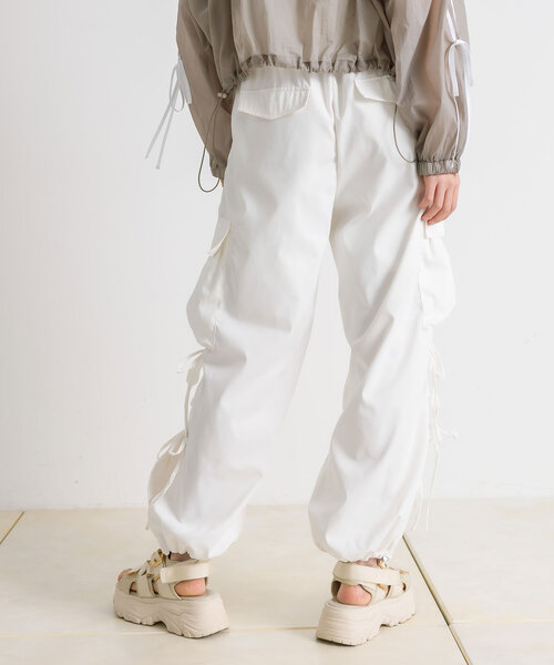「OLIVE des OLIVE」 カーゴパンツ FREE ピンク レディース_画像5
