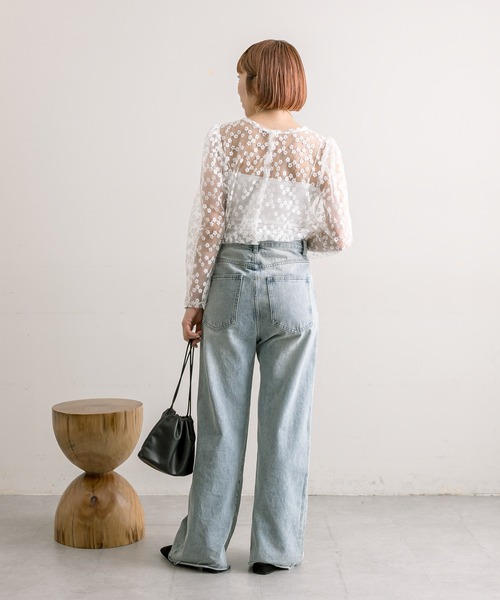 「mystic」 デニムパンツ 2 ブルー レディース_画像9
