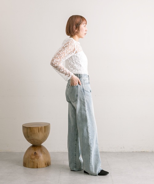 「mystic」 デニムパンツ 2 ブルー レディース_画像10
