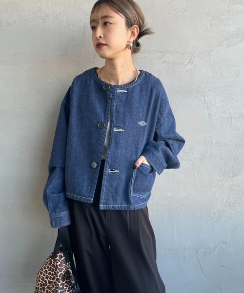Danton（ダントン） デニムジャケット 38 インディゴブルー レディース