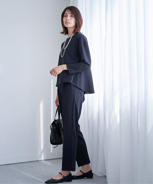 「IKKA LOUNGE」 セットアップ L ネイビー レディース_画像3