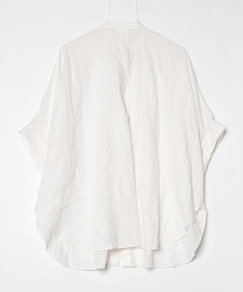 「conges payes ADIEU TRISTESSE」 半袖ブラウス 38 オフホワイト レディース_画像2