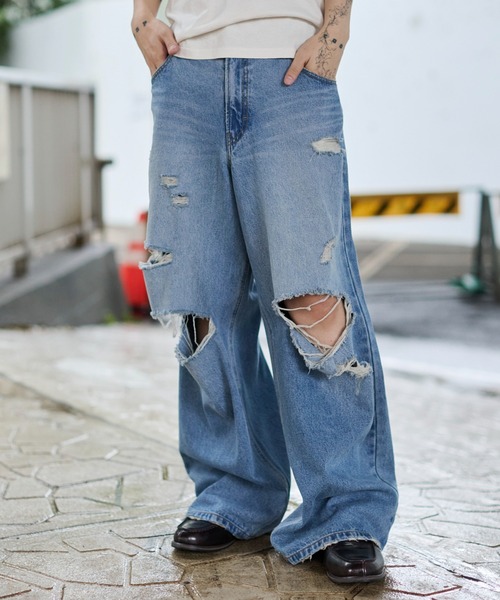 WEGO（ウィゴー） ワイドパンツ ジーンズ WEGO/「26年春夏新作