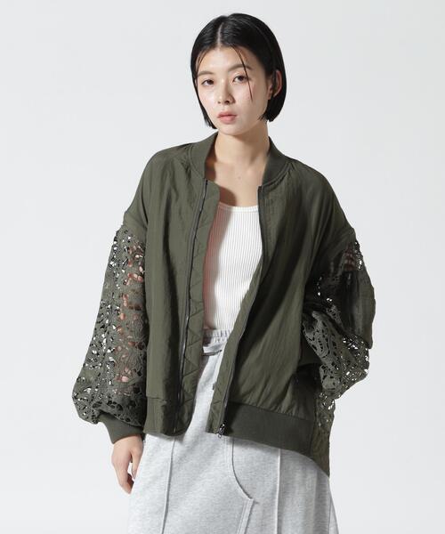Risley コート アウター Risley(リズレー) 別注レースMA-1 レディース