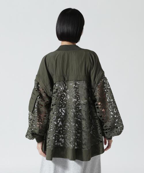 Risley コート アウター Risley(リズレー) 別注レースMA-1 レディース 