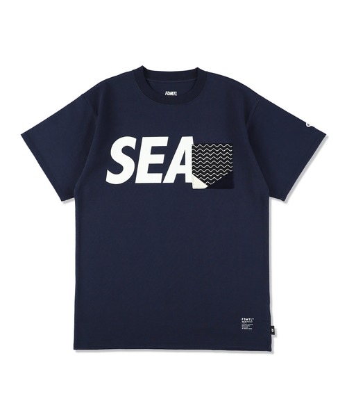 wind and seaウィダンシー Tシャツ　L WIND AND SEA（ウィンダンシー） 半袖Tシャツ LARGE ネイビー メンズ