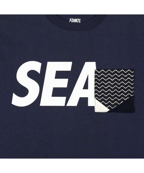 WIND AND SEA Tシャツ ネイビー WIND AND SEA（ウィンダンシー） 半袖Tシャツ LARGE ネイビー メンズ