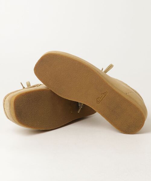 「Clarks」 モカシンシューズ UK6.5 ベージュ メンズ_画像3