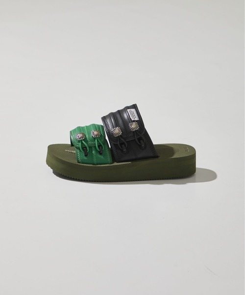 「TOGA PULLA」 「suicoke」フラットサンダル 25 ブラック レディース_画像4