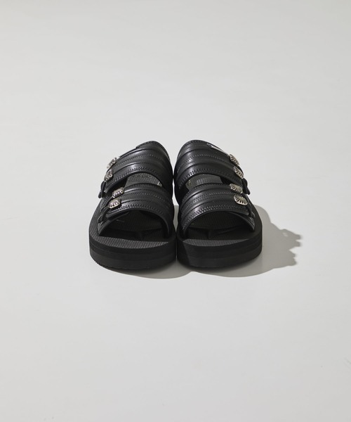 「TOGA PULLA」 「suicoke」フラットサンダル 25 ブラック レディース_画像9
