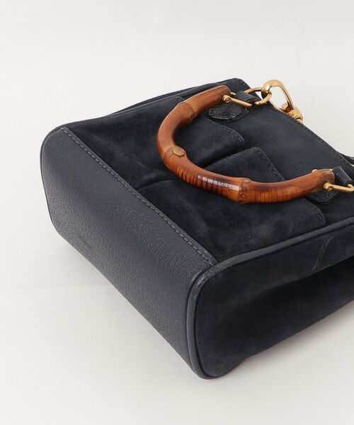 GUCCI（グッチ） バンブー 2WAYバッグ - ネイビー レディース