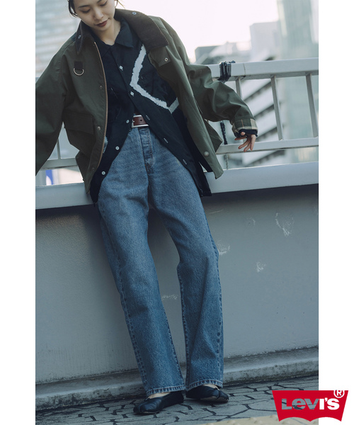 「501」 デニムパンツ 28 ブルー レディース_画像3