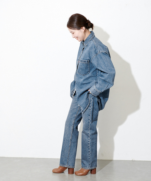 「501」 デニムパンツ 28 ブルー レディース_画像6