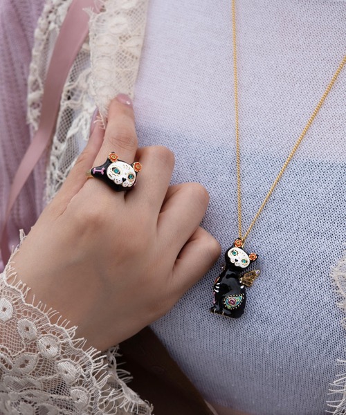 ANNA SUI（アナスイ） 指輪 リング 猫モチーフ リング レディース