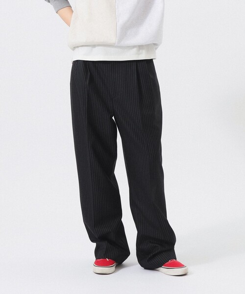 BEAMS BOY（ビームス ボーイ） ワイドパンツ スラックス パンツ ピン