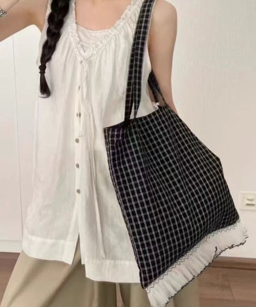 「Achic」 トートバッグ F ブラック レディース_画像4