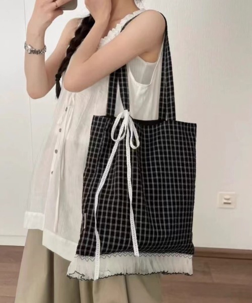 「Achic」 トートバッグ F ブラック レディース_画像5