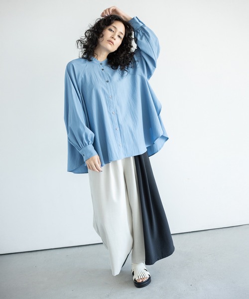 「OSMOSIS」 「loaf」イージーパンツ ONE SIZE ブラック レディース_画像2