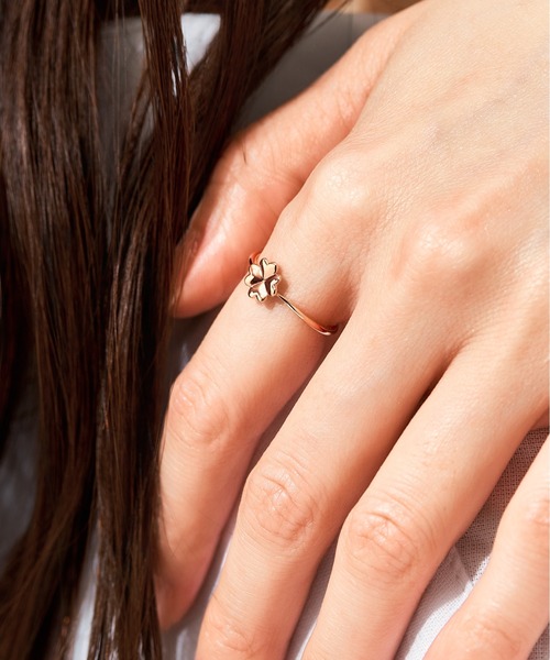 Jewel closet by L&Co. 指輪 リング K10 クローバー リング（YG・PG