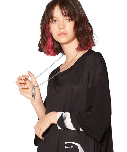 ネックレス an meets zakka ダブルファスナーネックレス レディース