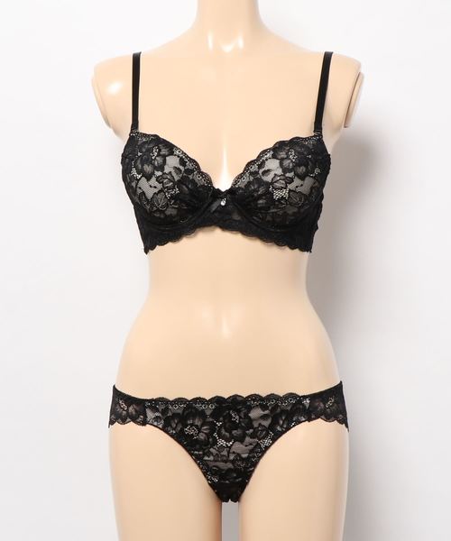 Absorle ブラジャー ショーツセット クラシカルヌーディー ブラ