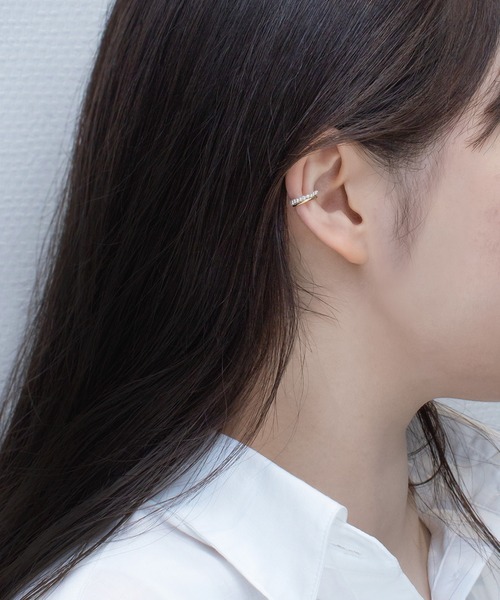 イヤーカフ K10 イエローゴールド 淡水パール イヤーカフ ESTELLE/エステール WEB限定 レディースの画像
