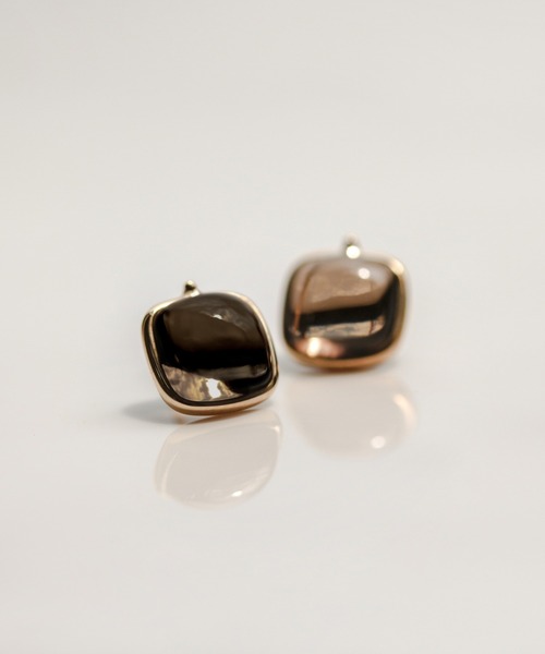 ピアス カラーストーン カボション ピアス | K10YG レディース メンズ_10